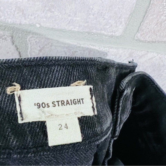 Madewell 90’s Straight Utility High Rise Jeans in Camplin Wash Size 24 - Picture 10 of 11